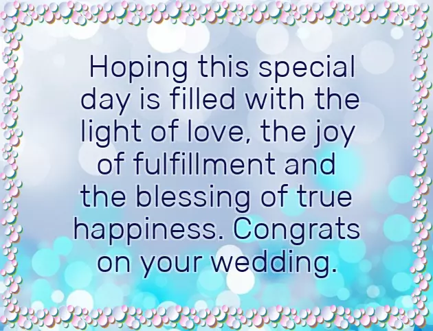 Wishes To Newly Wed