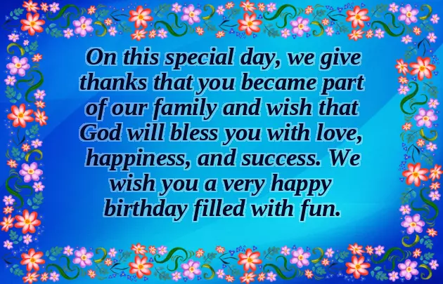 Happy Birthday Wishes To My Brother In Law