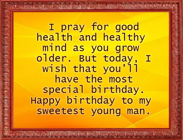 Happy Birthday Wishes Young Man