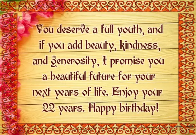 Birthday Wishes For 22 Year Old Daughter