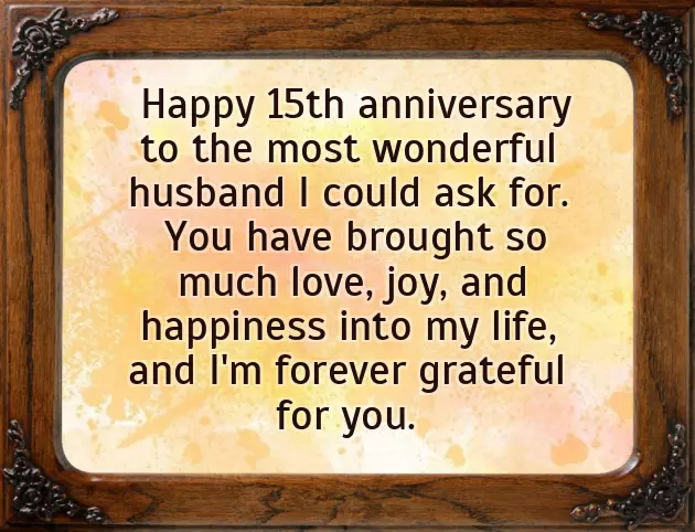 Happy 15Th Anniversary