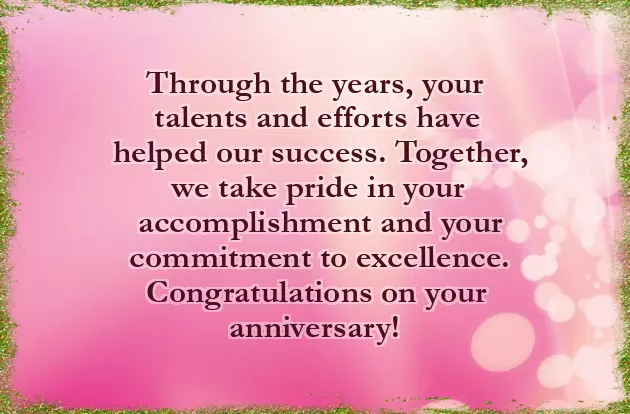 Congratulations 10 Years