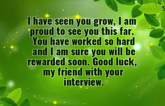 Good Luck For Interview