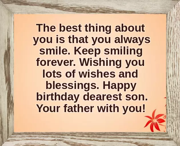 Birthday Wishes To Loving Son
