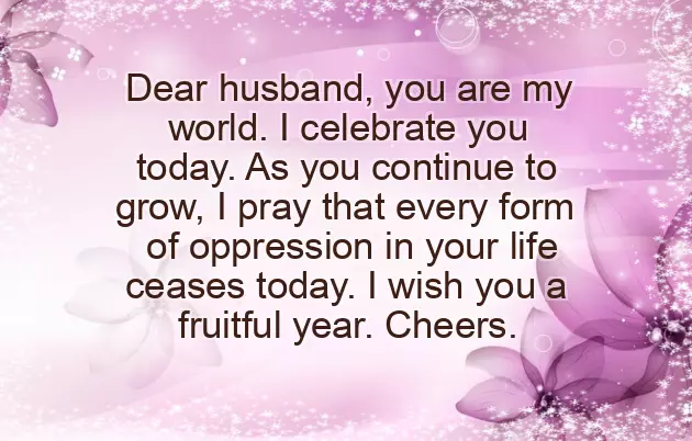 Birthday Blessings For My Husband