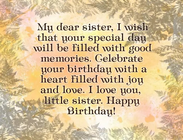 Awesome Birthday Wishes For Sister