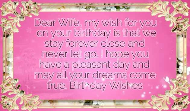 Happy Birthday Wishes To Wife Gif