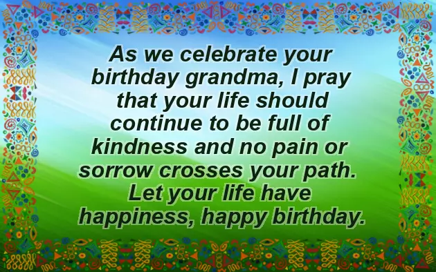 Happy Birthday Greetings For Grandmother