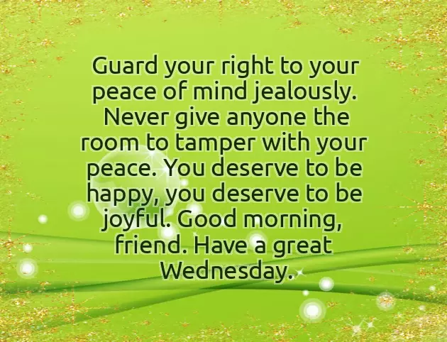 Good Morning Message On Wednesday
