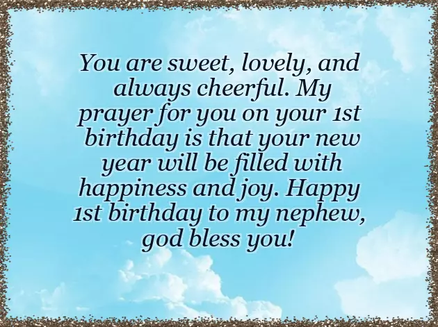 1St Birthday Nephew Wishes