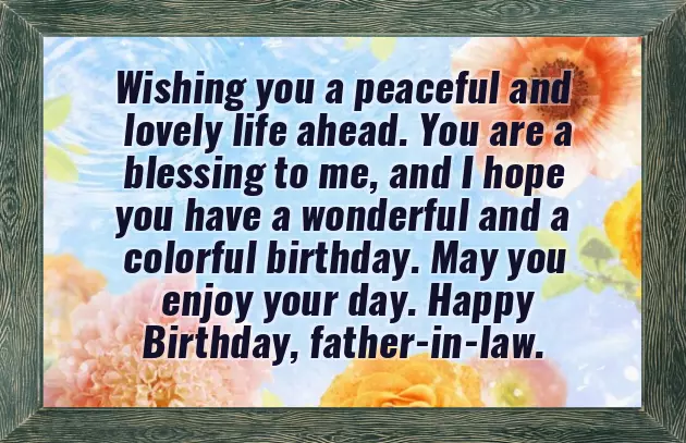 Birthday Wishes To My Father In Law Birthday Wishes To My Father In Law