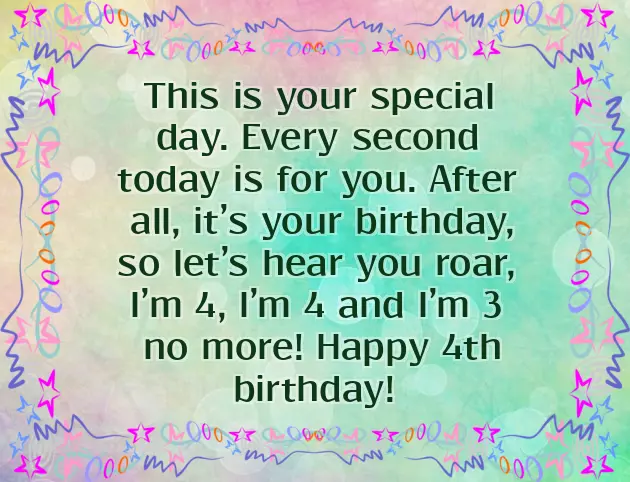 Happy 4 Year Old Birthday Happy 4 Year Old Birthday
