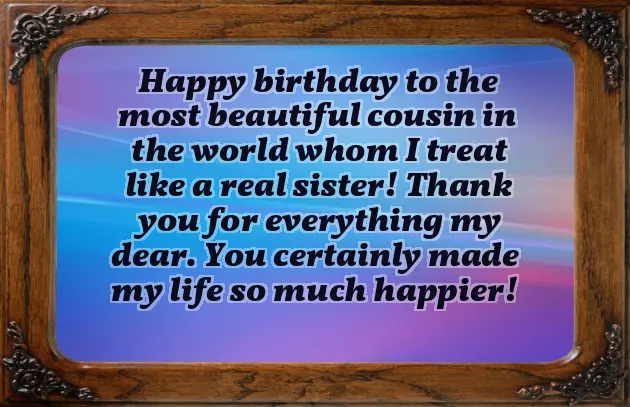 Real Sister Birthday Wishes