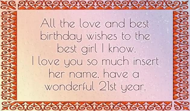 Happy 21St Birthday To My Girlfriend