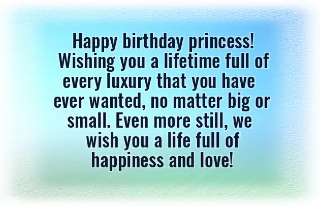 Happy Birthday My Princess Quotes