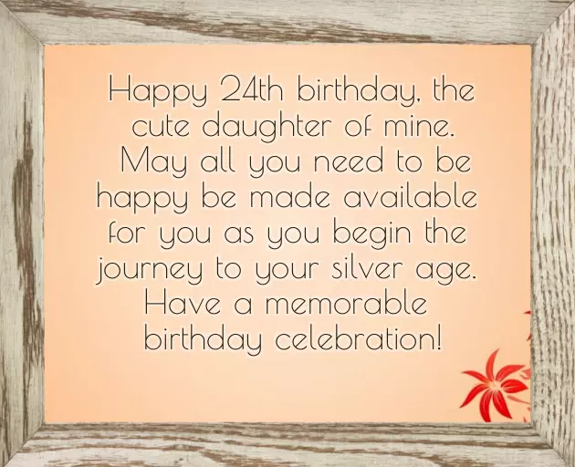 Happy 24Th Birthday Granddaughter