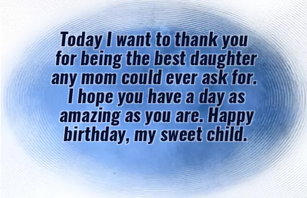 Birthday Wishes For My Sweet Daughter