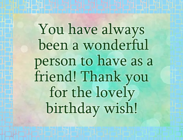 Words To Thank Someone For Birthday Wishes
