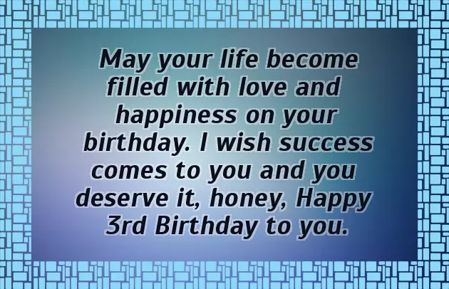 Daughters 3Rd Birthday Wishes