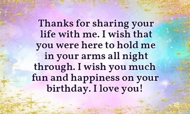 Sweet Words For Birthday Boyfriend