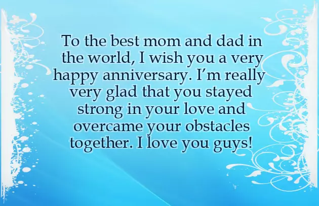 Wishing Happy Anniversary To Mom And Dad