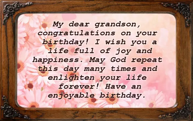 Birthday Wishes For Grandson Turning 2