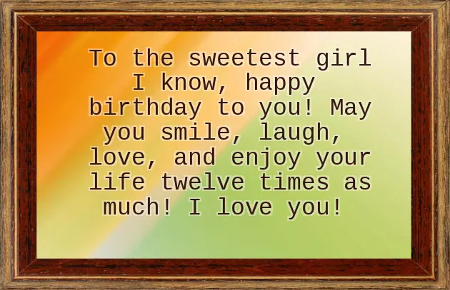 Happy 12Th Birthday To My Niece