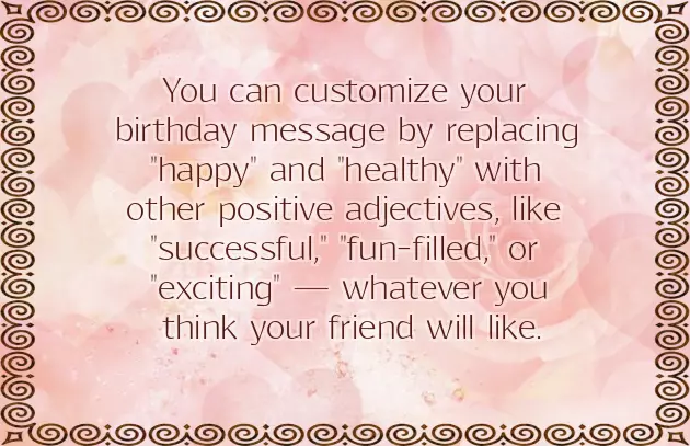 I Wish You A Great Year