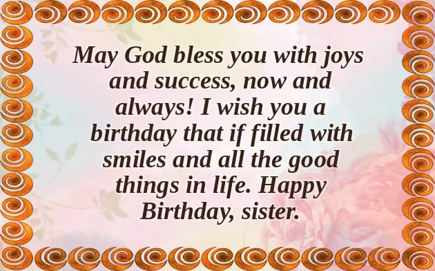 Happy Birthday Loving Sister