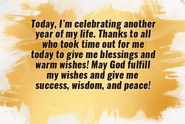 Happy Birthday To Me Words