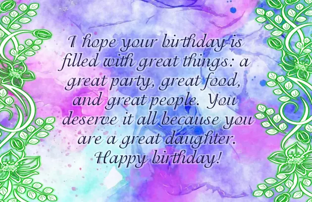 Happy Birthday To My Beautiful Daughter