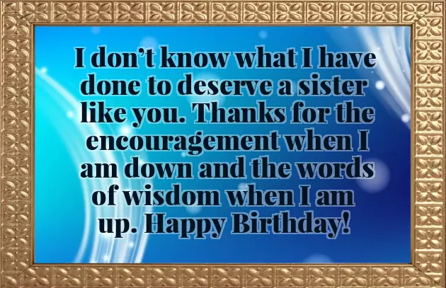 Funny Birthday Wishes For Big Sister