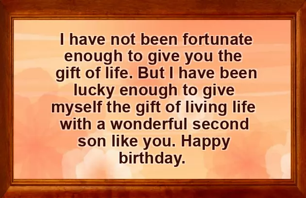 Birthday Wish For Step Son