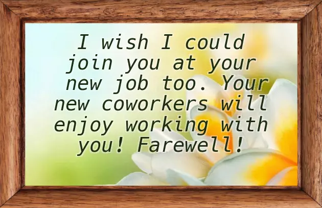 Wishing Someone Well On New Job