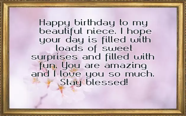 Happy Birthday To My Cute Niece Happy Birthday To My Cute Niece