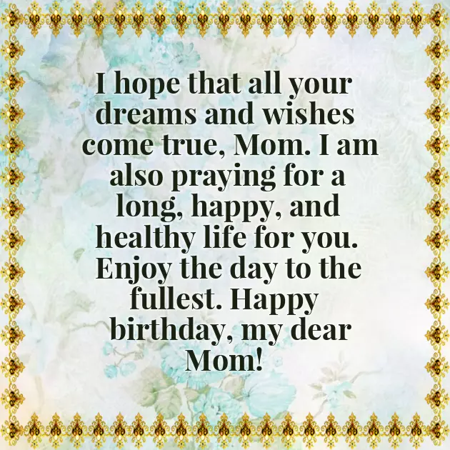 Simple Birthday Quotes For Mother