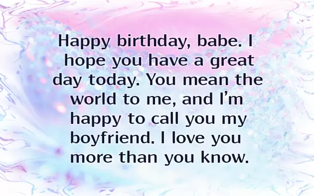 Birthday Quotes For New Boyfriend