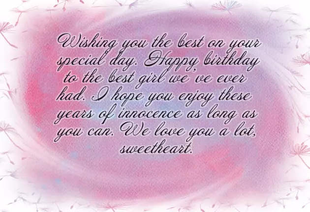 Birthday Quotes For Cute Baby Girl