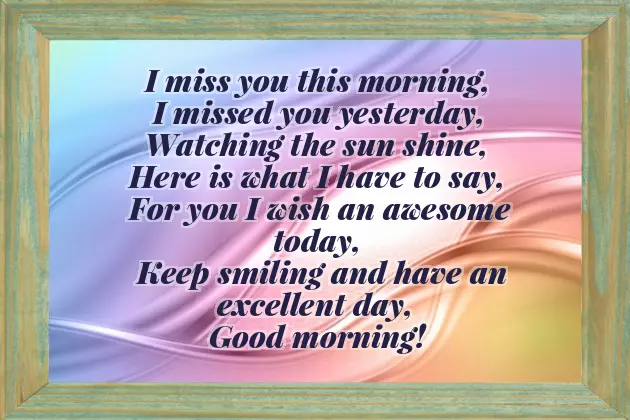 Good Morning Poem For My Boyfriend