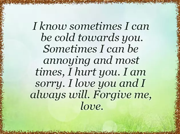 Im Sorry Poems For My Wife