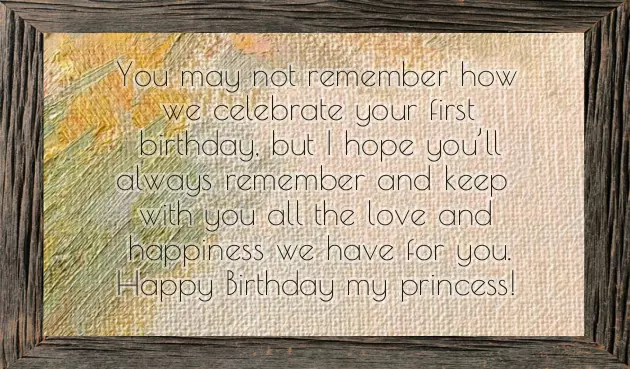 Birthday Quotes For Cute Baby Girl