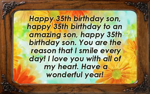 Happy 35Th Birthday Son