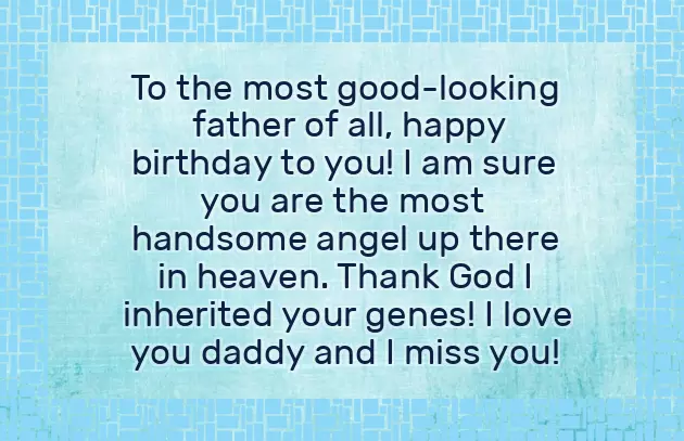 Happy Birthday To Your Father In Heaven