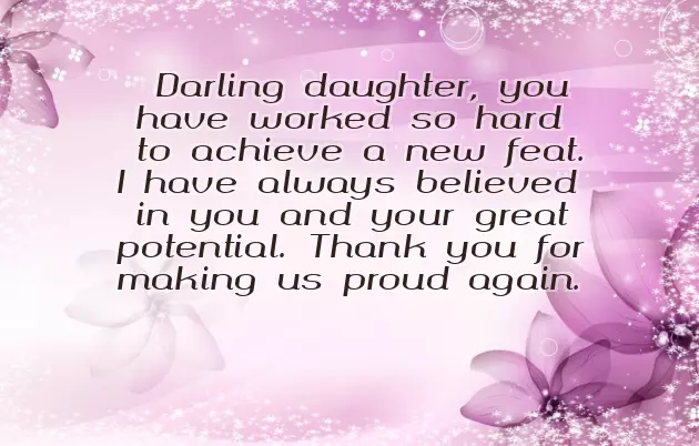 Congratulation Message For Honor Daughter Congratulation Message For Honor Daughter