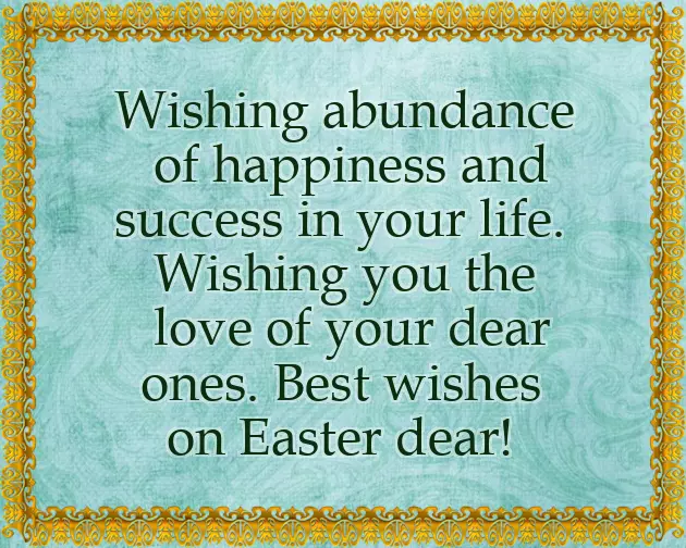 Easter Wording Wishes