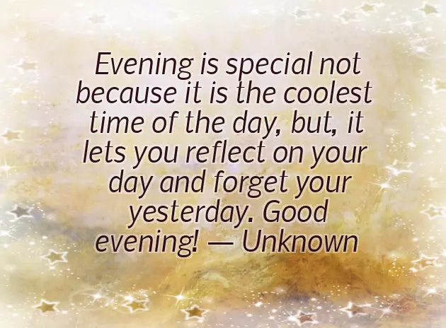 Sweet Evening Message For A Friend
