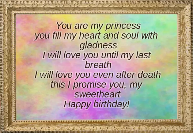 Happy Birthday My Wife Love