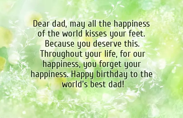 Wish To Father Birthday