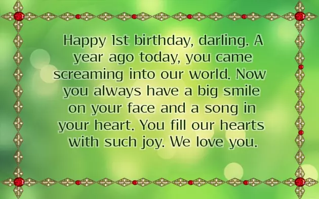 Happy 1St Birthday Quotes For Baby Girl Happy 1St Birthday Quotes For Baby Girl
