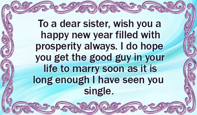 New Year Message To Sister New Year Message To Sister